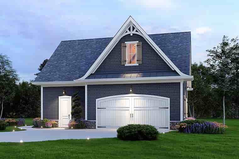 Cottage, Craftsman, Farmhouse 2 Car Garage Plan 81635 Picture 5