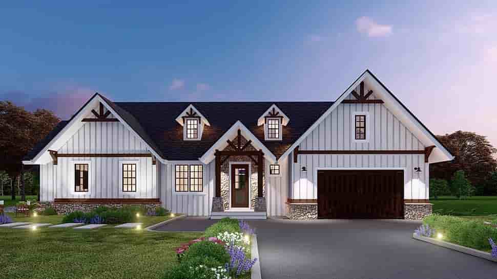 Craftsman House Plan 81640 with 4 Beds, 3 Baths, 2 Car Garage Picture 6