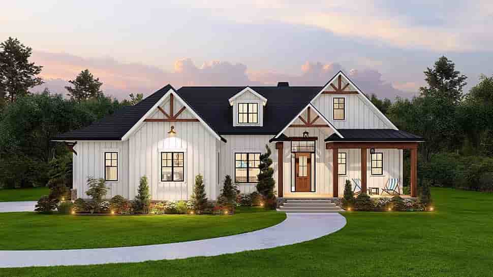 Farmhouse House Plan 81641 with 3 Beds, 3 Baths, 2 Car Garage Picture 10
