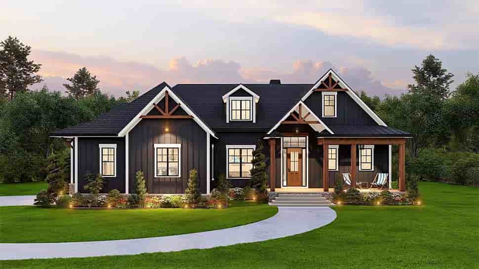 Farmhouse House Plan 81641 with 3 Beds, 3 Baths, 2 Car Garage Picture 11