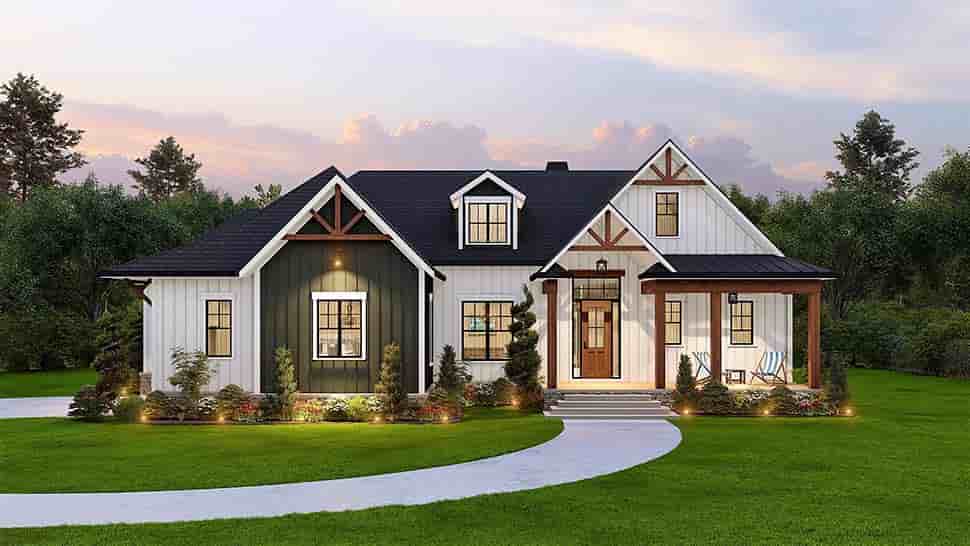 Farmhouse House Plan 81641 with 3 Beds, 3 Baths, 2 Car Garage Picture 12