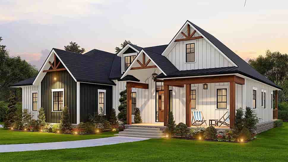 Farmhouse House Plan 81641 with 3 Beds, 3 Baths, 2 Car Garage Picture 14