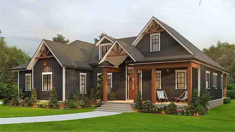 Farmhouse House Plan 81641 with 3 Beds, 3 Baths, 2 Car Garage Picture 5