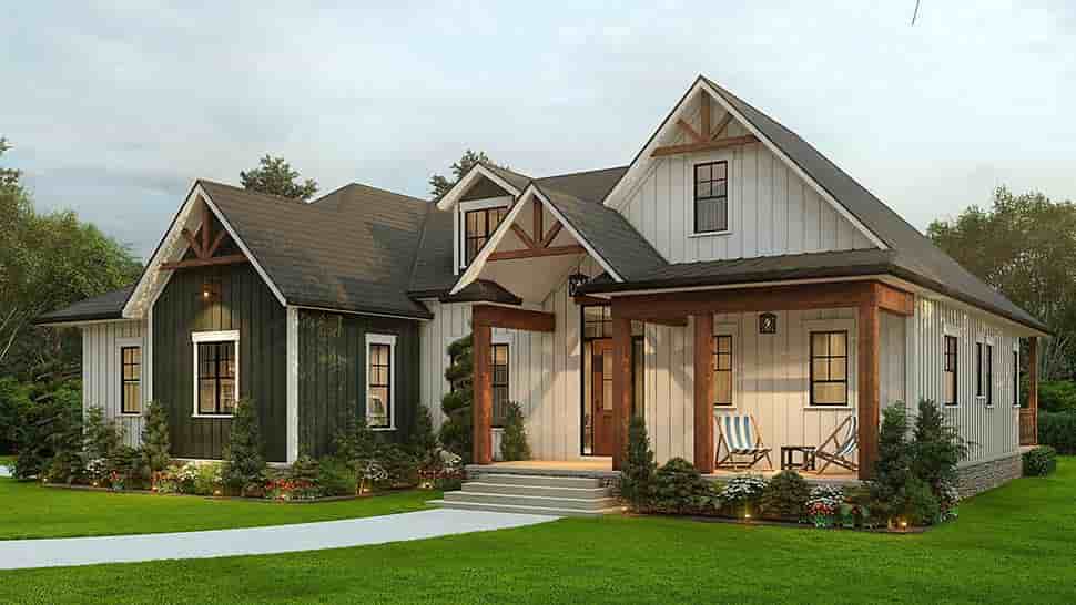 Farmhouse House Plan 81641 with 3 Beds, 3 Baths, 2 Car Garage Picture 6