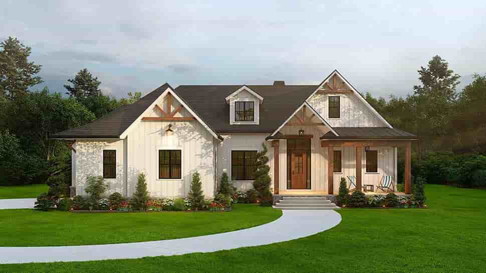 Farmhouse House Plan 81641 with 3 Beds, 3 Baths, 2 Car Garage Picture 7