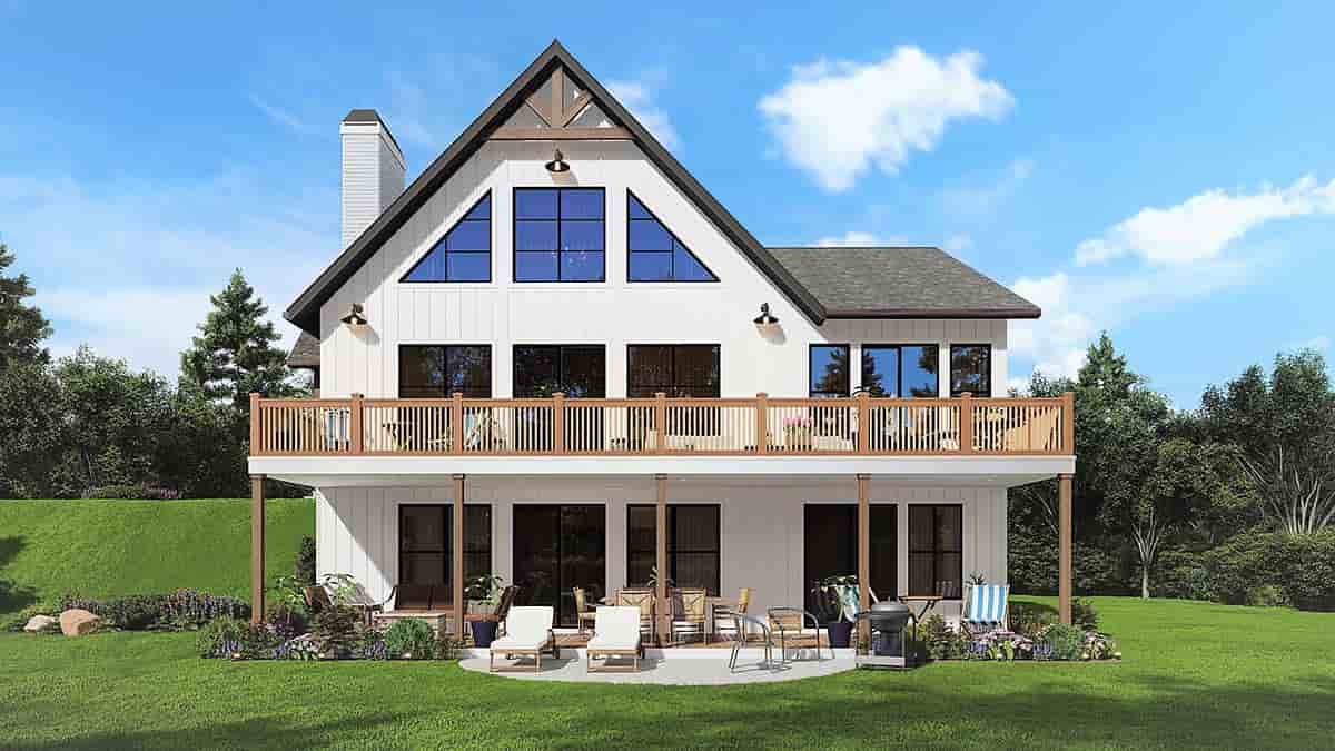 Farmhouse House Plan 81642 with 5 Beds, 4 Baths Picture 1