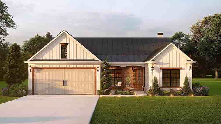 Farmhouse, Ranch, Traditional House Plan 81643 with 3 Beds, 2 Baths, 2 Car Garage Picture 5