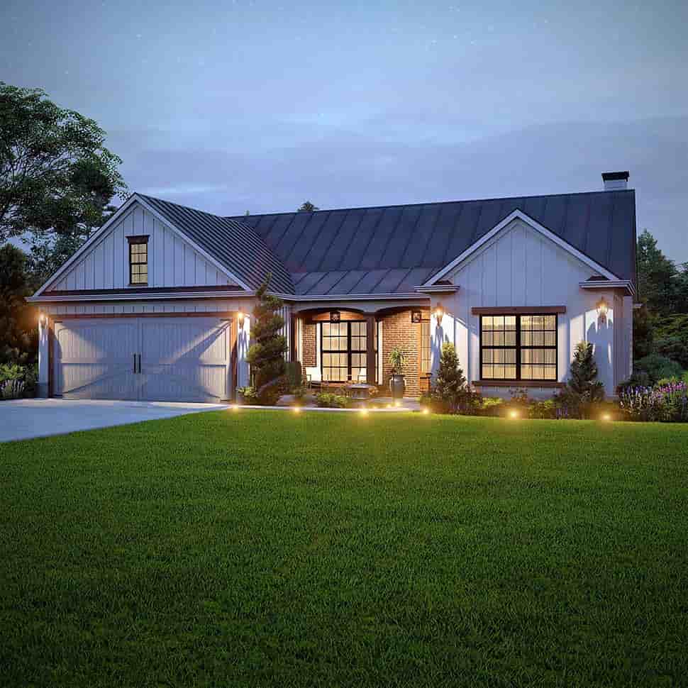 Farmhouse, Ranch, Traditional House Plan 81643 with 3 Beds, 2 Baths, 2 Car Garage Picture 7