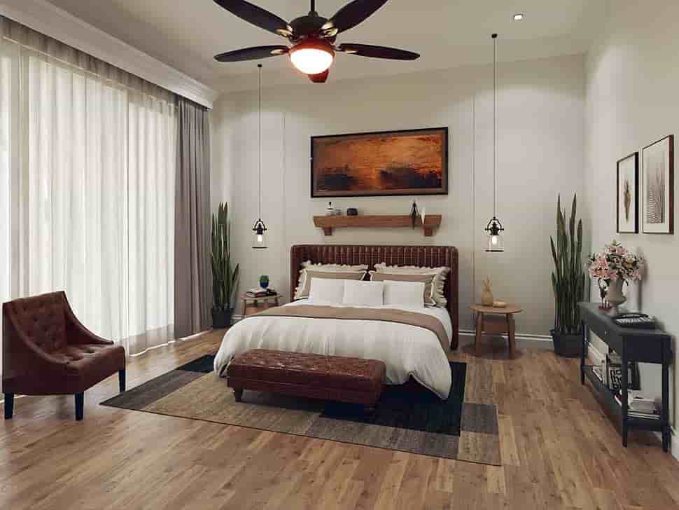 Coastal, Contemporary, Prairie House Plan 81648 with 5 Beds, 7 Baths, 5 Car Garage Picture 13