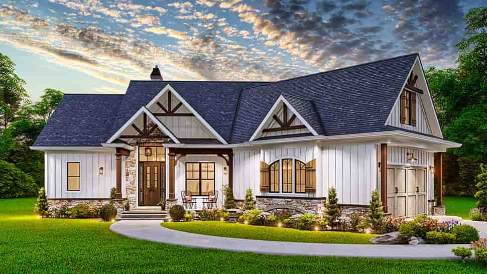 House Plan 81649 Ranch Style With 1759 Sq Ft 3 Bed 2 Bath