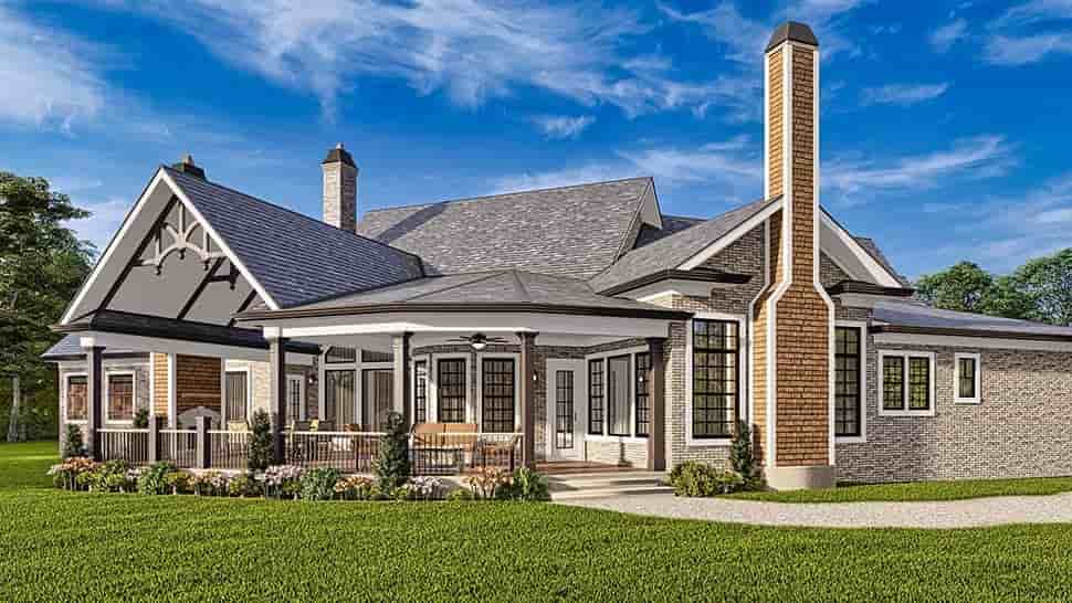 Craftsman, Ranch, Traditional House Plan 81656 with 3 Beds, 4 Baths, 3 Car Garage Picture 4