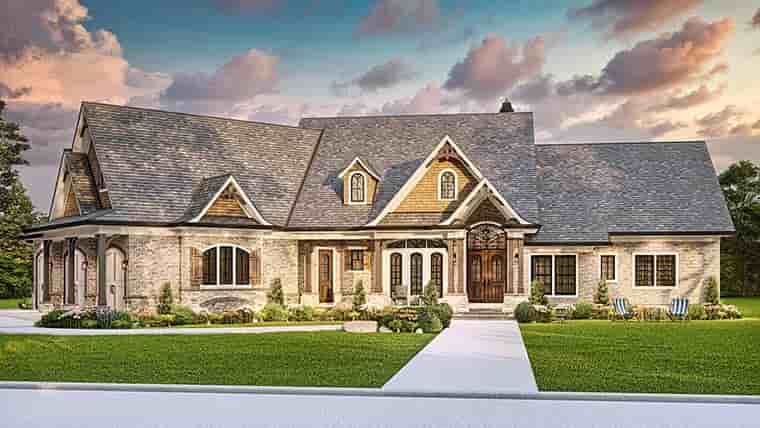 Craftsman, Ranch, Traditional House Plan 81656 with 3 Beds, 4 Baths, 3 Car Garage Picture 5