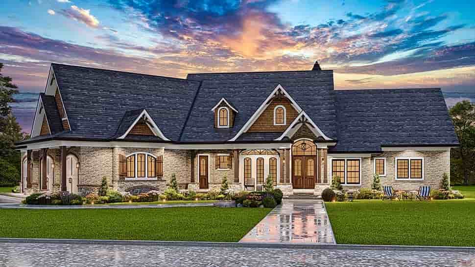 Craftsman, Ranch, Traditional House Plan 81656 with 3 Beds, 4 Baths, 3 Car Garage Picture 6