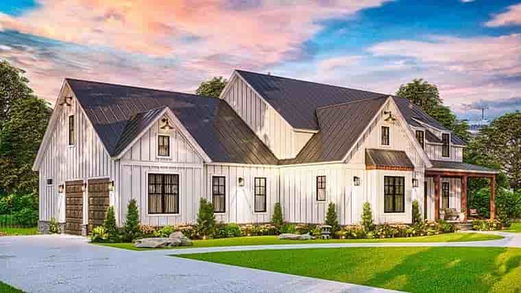 Farmhouse House Plan 81658 with 3 Beds, 3 Baths, 2 Car Garage Picture 5