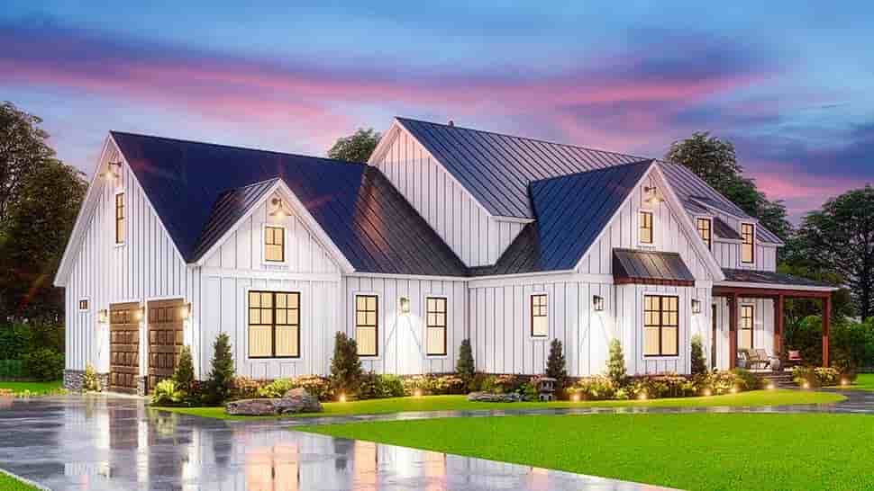 Farmhouse House Plan 81658 with 3 Beds, 3 Baths, 2 Car Garage Picture 7