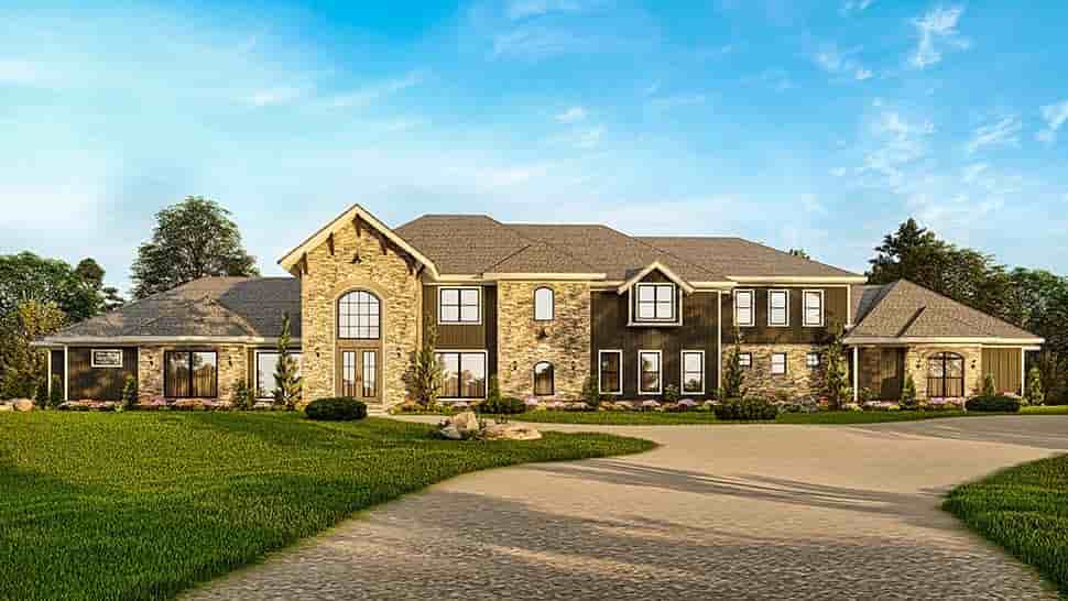 Contemporary House Plan 81662 with 7 Beds, 8 Baths, 5 Car Garage Picture 10