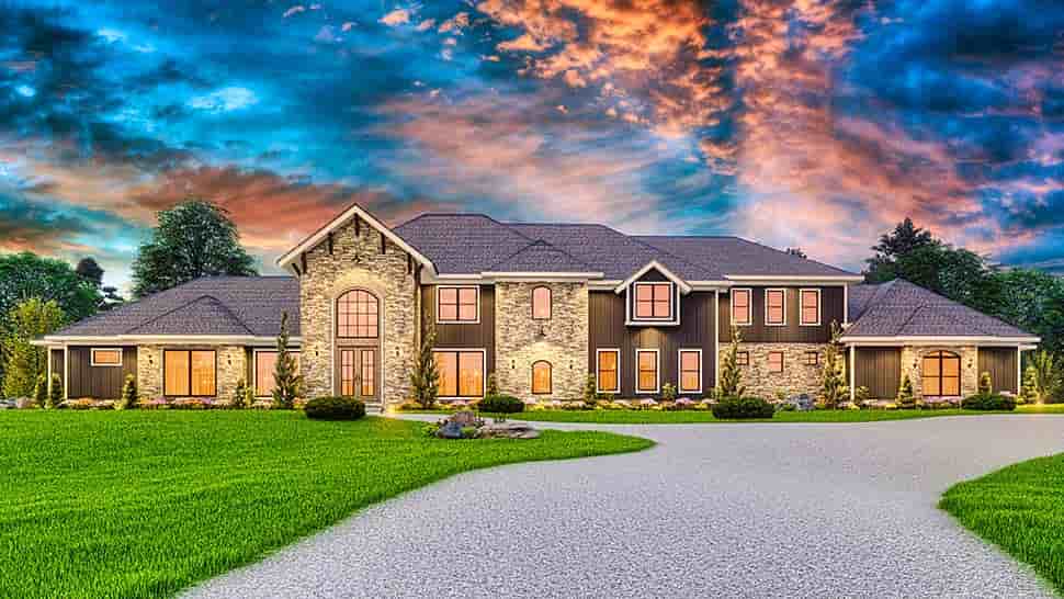 Contemporary House Plan 81662 with 7 Beds, 8 Baths, 5 Car Garage Picture 11