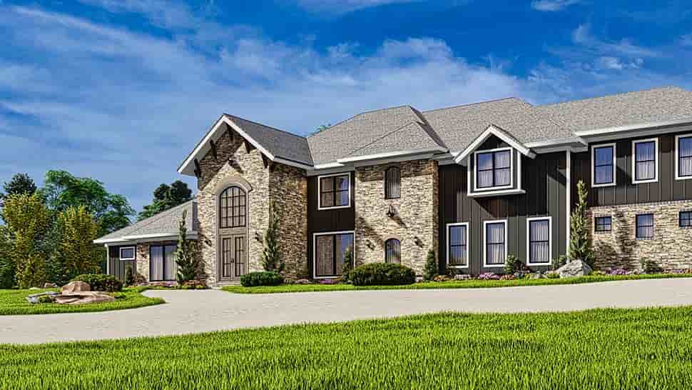 Contemporary House Plan 81662 with 7 Beds, 8 Baths, 5 Car Garage Picture 3