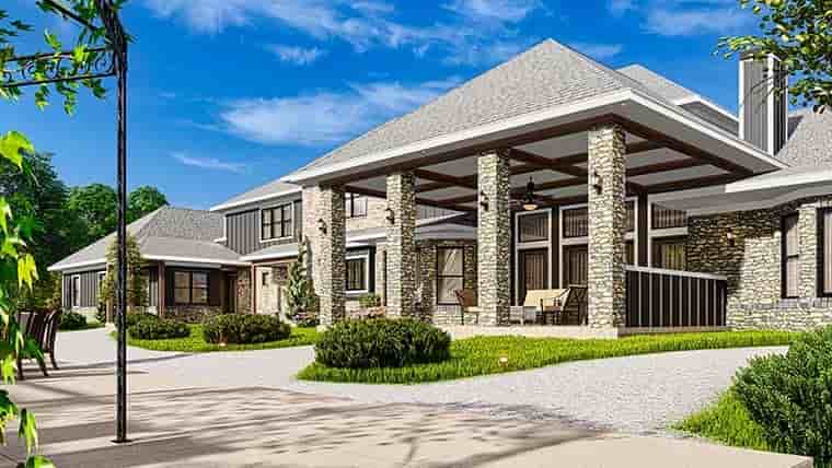 Contemporary House Plan 81662 with 7 Beds, 8 Baths, 5 Car Garage Picture 5