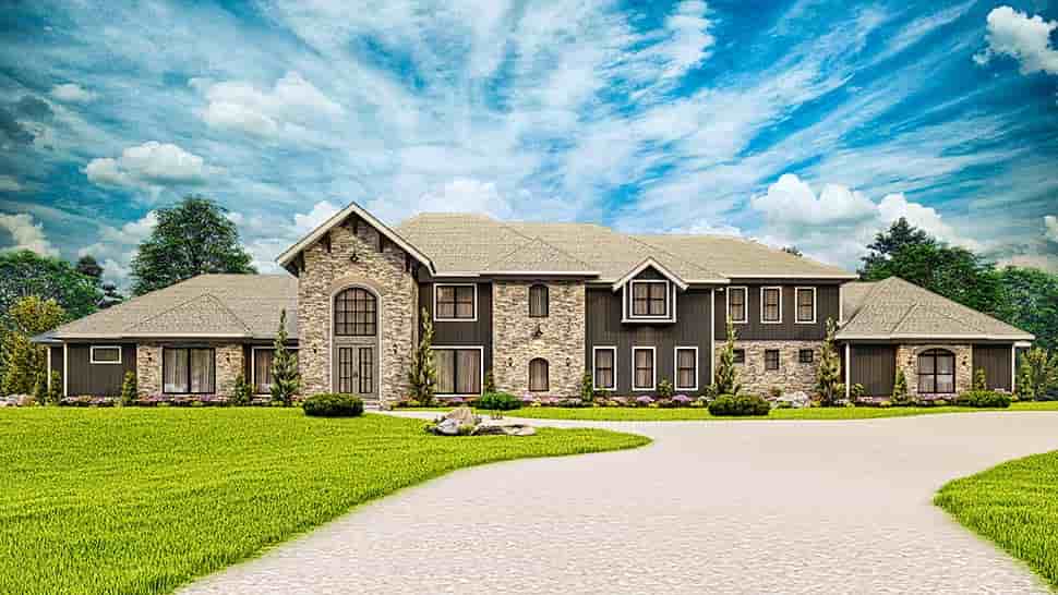 Contemporary House Plan 81662 with 7 Beds, 8 Baths, 5 Car Garage Picture 6