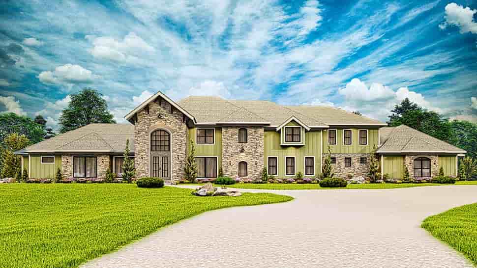 Contemporary House Plan 81662 with 7 Beds, 8 Baths, 5 Car Garage Picture 8