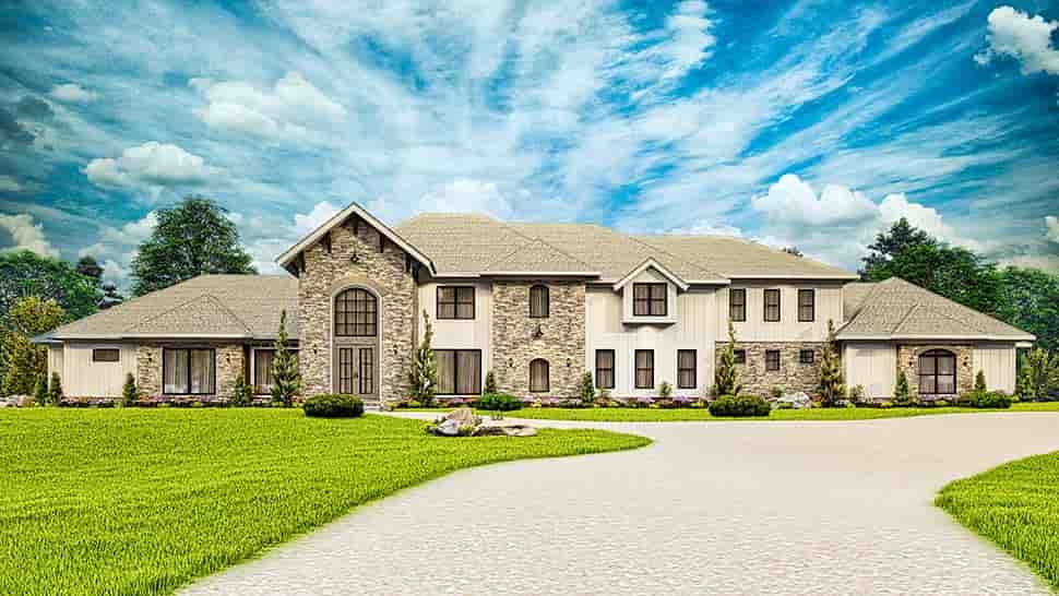 Contemporary House Plan 81662 with 7 Beds, 8 Baths, 5 Car Garage Picture 9