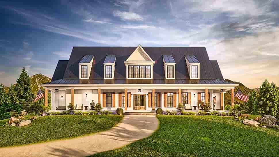 Country, Farmhouse House Plan 81663 with 3 Beds, 4 Baths, 2 Car Garage Picture 10