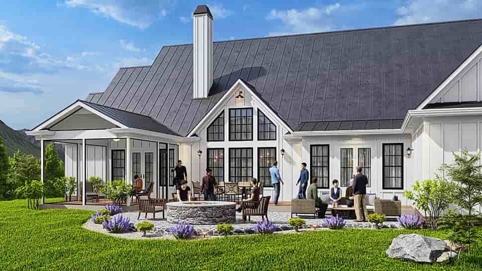 Country, Farmhouse House Plan 81663 with 3 Beds, 4 Baths, 2 Car Garage Picture 6