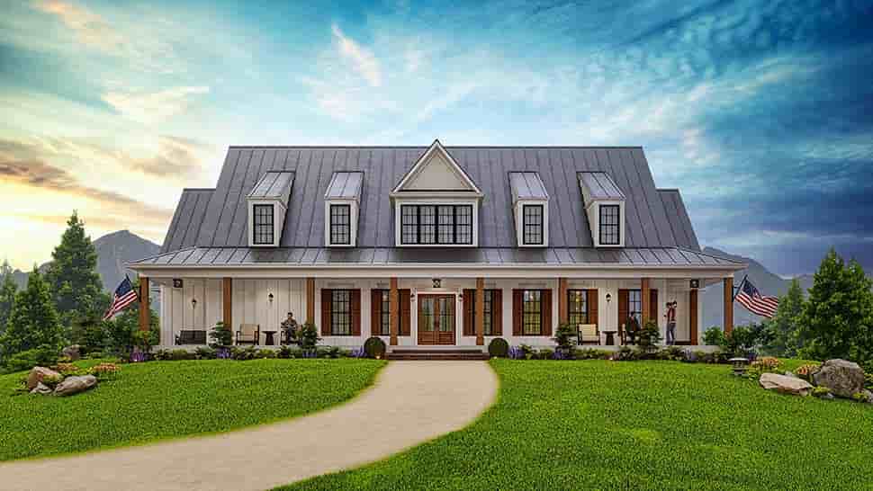 Country, Farmhouse House Plan 81663 with 3 Beds, 4 Baths, 2 Car Garage Picture 9