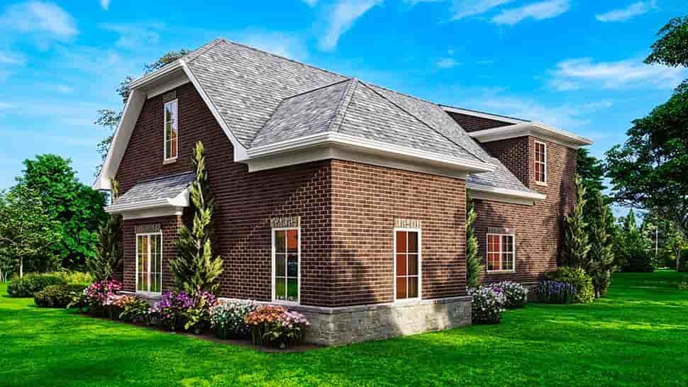Country, Craftsman, Farmhouse, Traditional 4 Car Garage Apartment Plan 81668 Picture 3