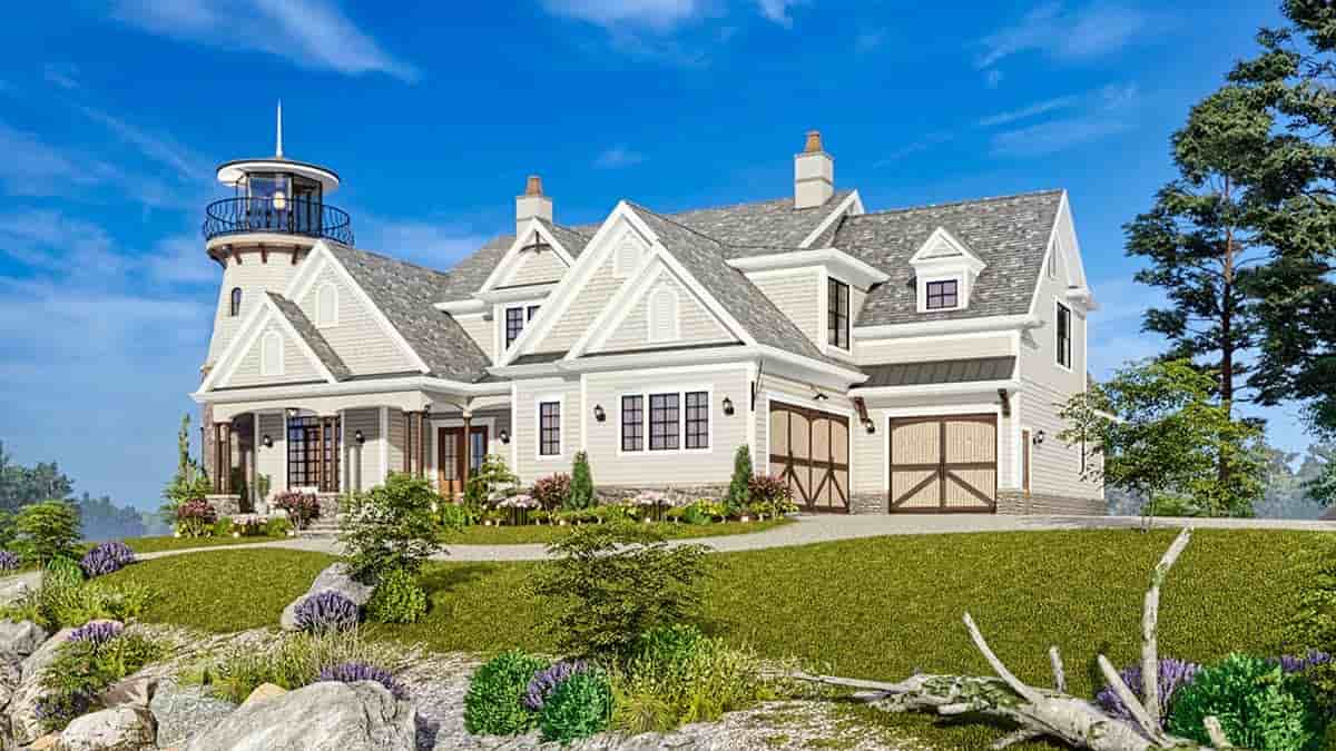 Cape Cod, Coastal, Colonial, Cottage, Craftsman, Traditional House Plan 81669 with 4 Beds, 4 Baths, 3 Car Garage Picture 1