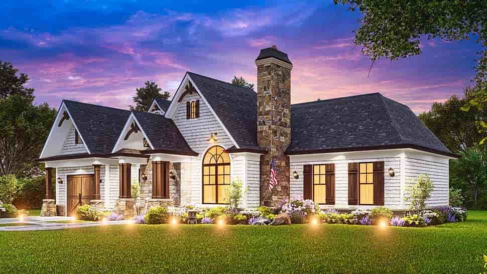 Cottage, Craftsman, Ranch, Traditional House Plan 81676 with 2 Beds, 2 Baths, 1 Car Garage Picture 7