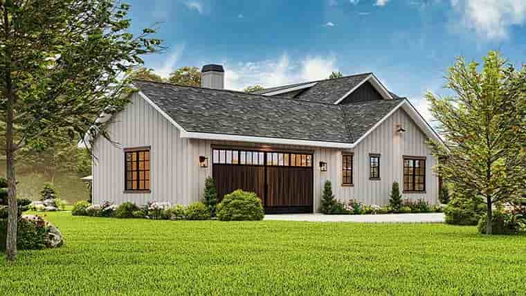 Contemporary, Country, Farmhouse House Plan 81677 with 4 Beds, 4 Baths, 2 Car Garage Picture 5