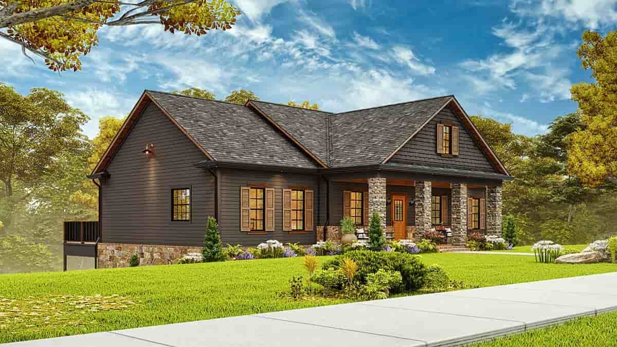 Cottage, Country, Traditional House Plan 81686 with 3 Beds, 2 Baths Picture 2