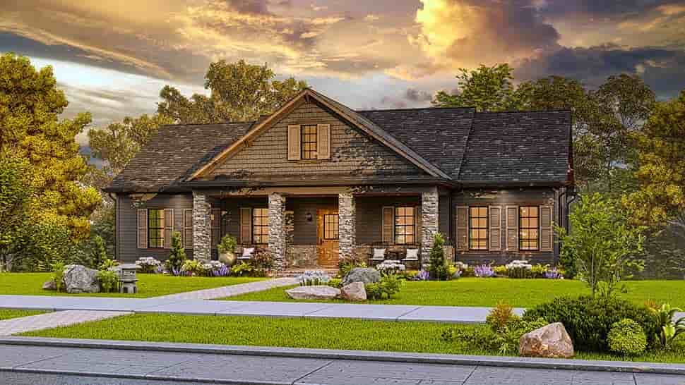 Cottage, Country, Traditional House Plan 81686 with 3 Beds, 2 Baths Picture 4