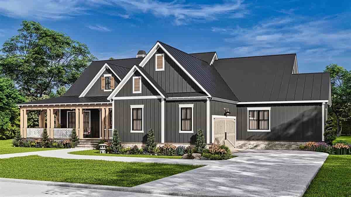 Craftsman, Ranch House Plan 81687 with 3 Beds, 3 Baths, 2 Car Garage Picture 1