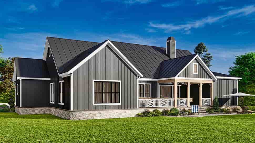 Craftsman, Ranch House Plan 81687 with 3 Beds, 3 Baths, 2 Car Garage Picture 4