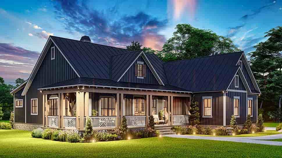 Craftsman, Ranch House Plan 81687 with 3 Beds, 3 Baths, 2 Car Garage Picture 7