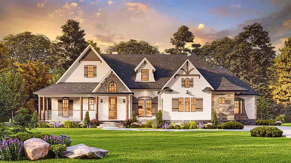 Craftsman, Ranch, Traditional House Plan 81689 with 3 Beds, 3 Baths, 2 Car Garage Picture 7