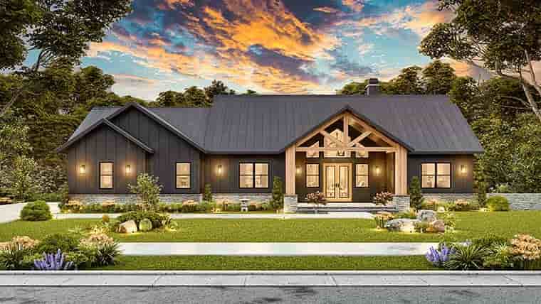 Country, Craftsman, Farmhouse, Ranch House Plan 81693 with 4 Beds, 4 Baths, 2 Car Garage Picture 5