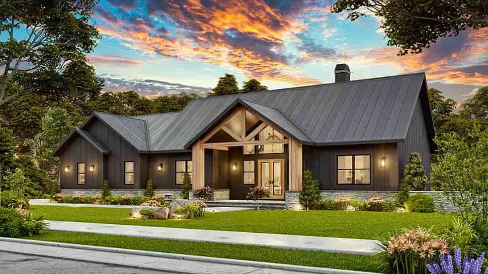 Country, Craftsman, Farmhouse, Ranch House Plan 81693 with 4 Beds, 4 Baths, 2 Car Garage Picture 6