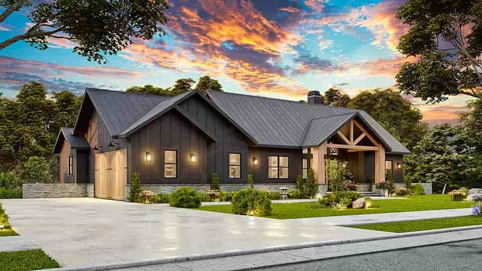 Country, Craftsman, Farmhouse, Ranch House Plan 81693 with 4 Beds, 4 Baths, 2 Car Garage Picture 7