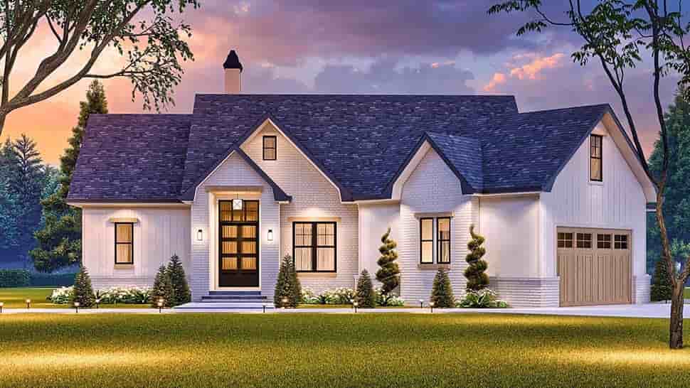 Country, Craftsman, Traditional House Plan 81694 with 3 Beds, 2 Baths, 2 Car Garage Picture 4