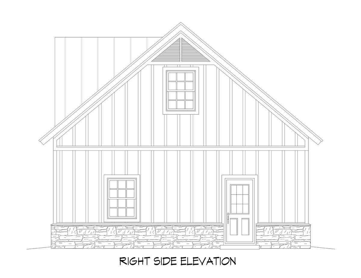 Cape Cod, Country, Farmhouse, Ranch, Saltbox, Traditional 3 Car Garage Plan 81700 Picture 1