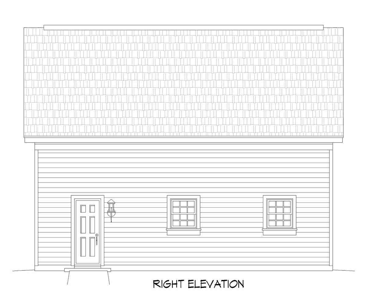 Cape Cod, Country, Ranch, Saltbox, Traditional 2 Car Garage Plan 81708 Picture 1