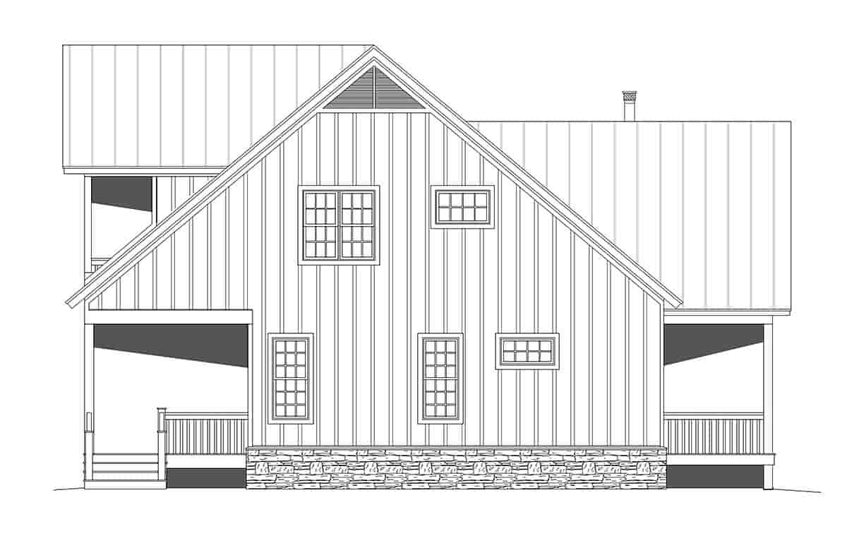 Bungalow, Cabin, Cottage, Craftsman, Farmhouse House Plan 81715 with 3 Beds, 4 Baths Picture 2