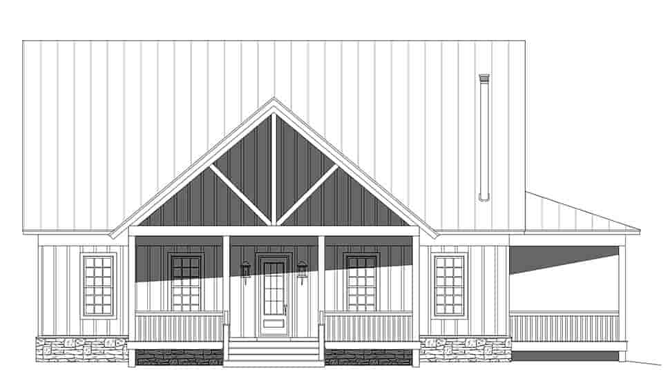 Bungalow, Cabin, Cottage, Craftsman, Farmhouse House Plan 81715 with 3 Beds, 4 Baths Picture 3