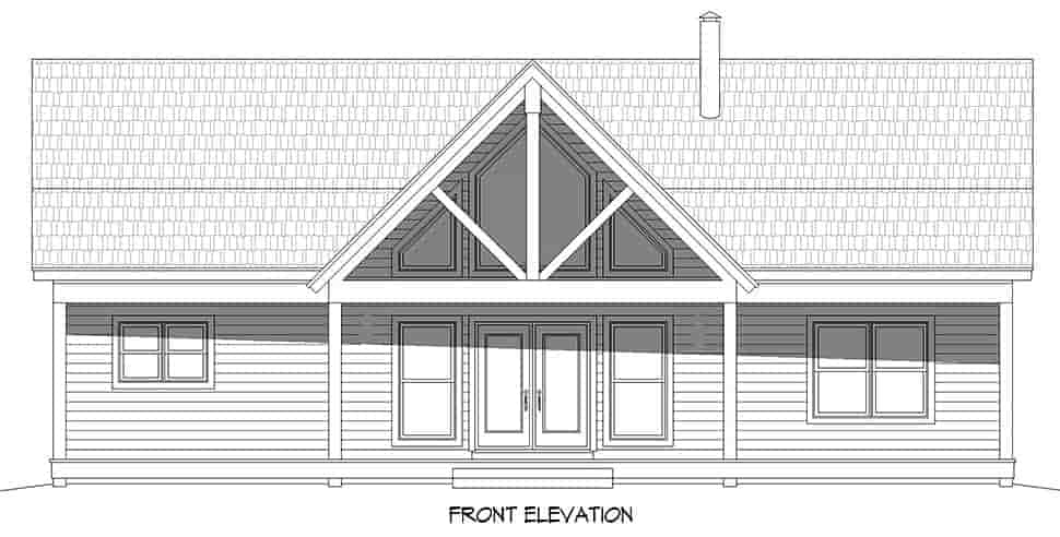 Country, Farmhouse, Ranch, Traditional House Plan 81716 with 2 Beds, 2 Baths Picture 3