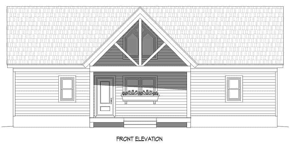 Bungalow, Country, Craftsman, Farmhouse, Prairie, Ranch, Traditional House Plan 81723 with 2 Beds, 2 Baths Picture 3
