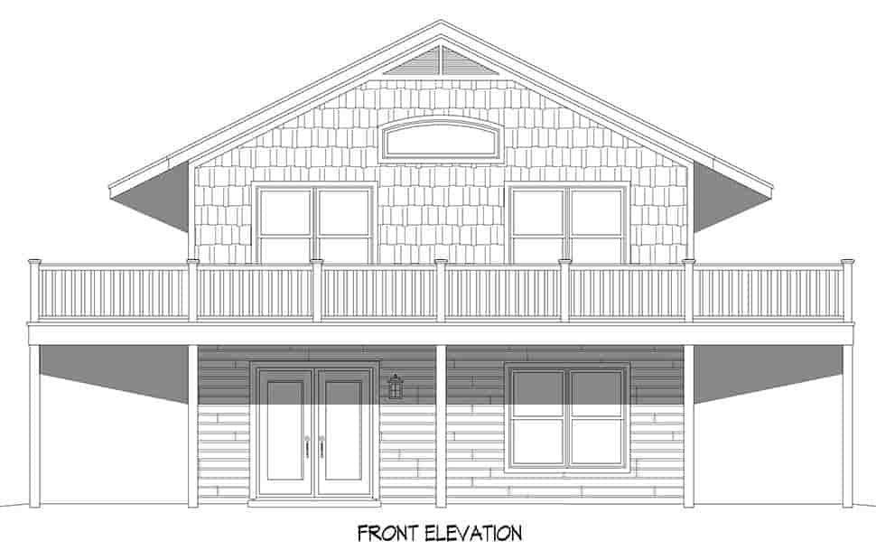 Bungalow, Cottage, Country, Craftsman House Plan 81725 with 2 Beds, 2 Baths, 1 Car Garage Picture 3